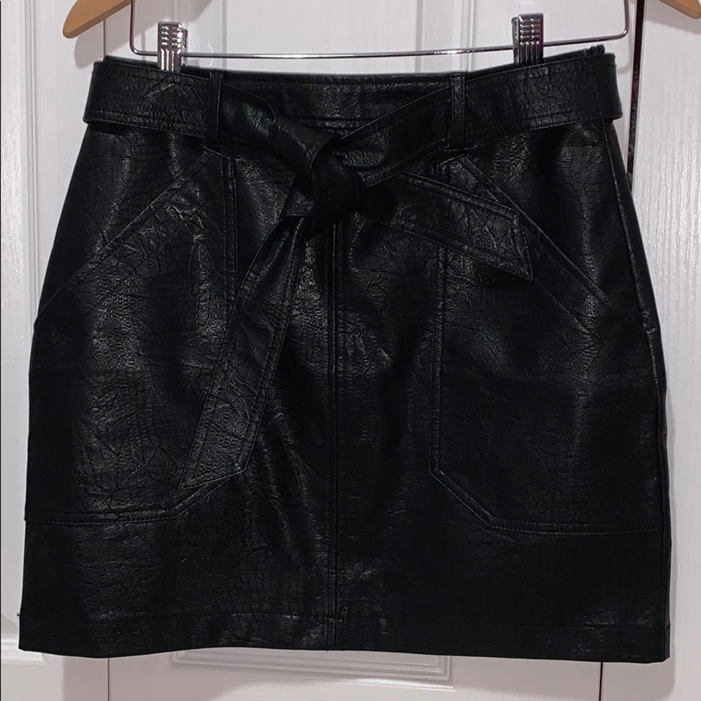 ShineStar Faux Leather Skirt